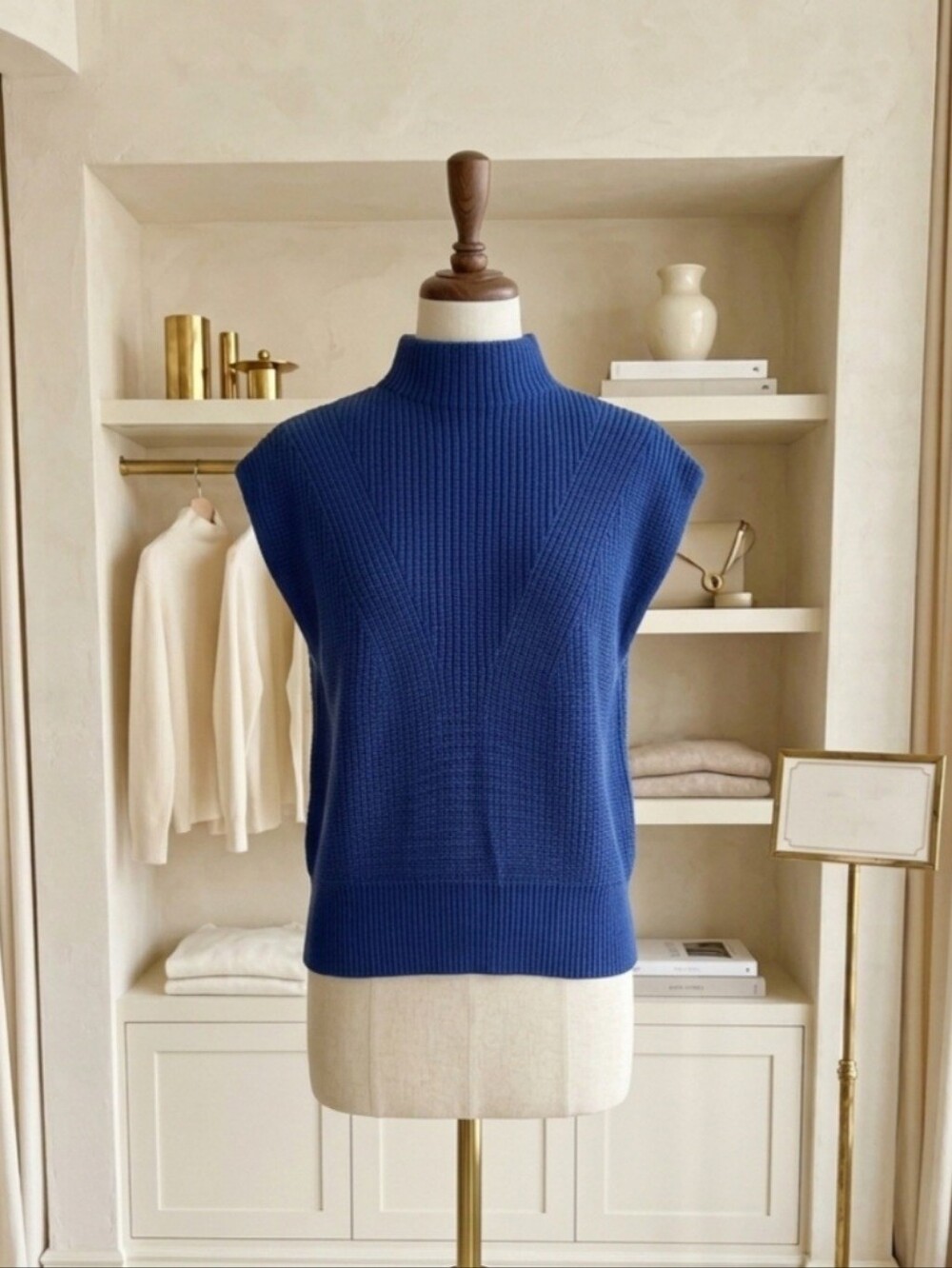Royal Blue Sleeveless Sweater | LOFT | Medium